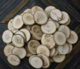 Set of 25 3.5"-4" Aspen Wood Slices